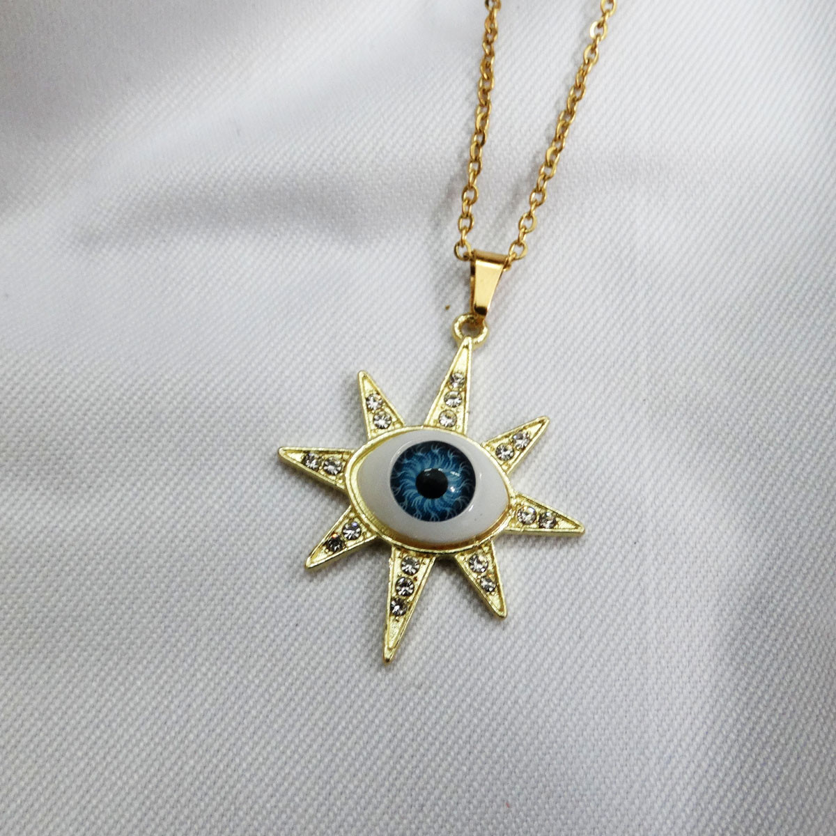 گردنبند دخترانه مدل چشم و ستاره جذاب کد GZ-Beh-09 گردنبند دخترانه مدل چشم و ستاره جذاب کد GZ-Beh-09