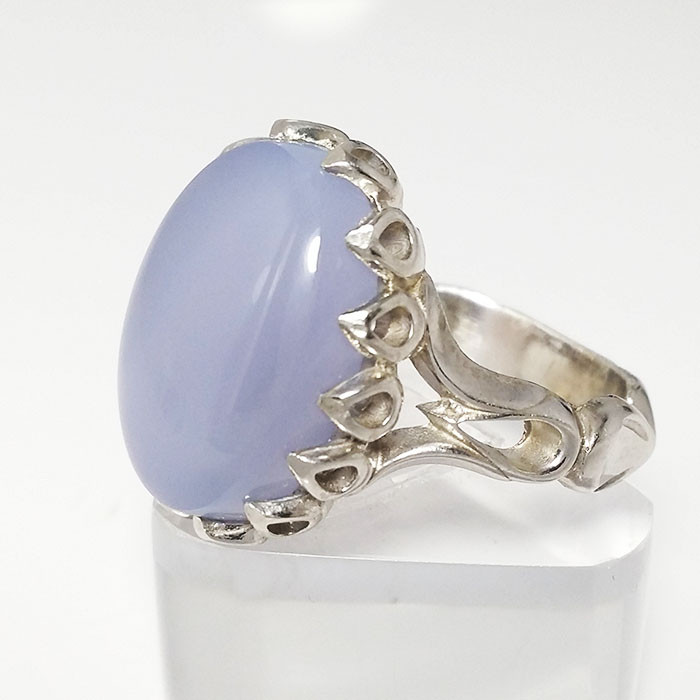 انگشتر نقره مردانه مدل عقیق یمنی کبود 2124 انگشتر نقره مردانه مدل عقیق یمنی کبود 2124