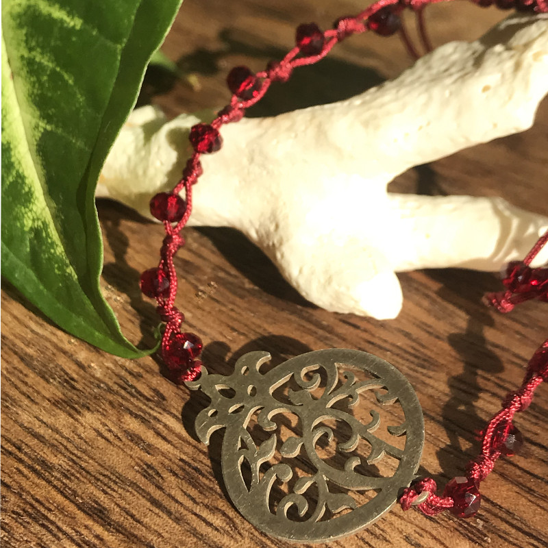 دستبند نقره زنانه مدل انار