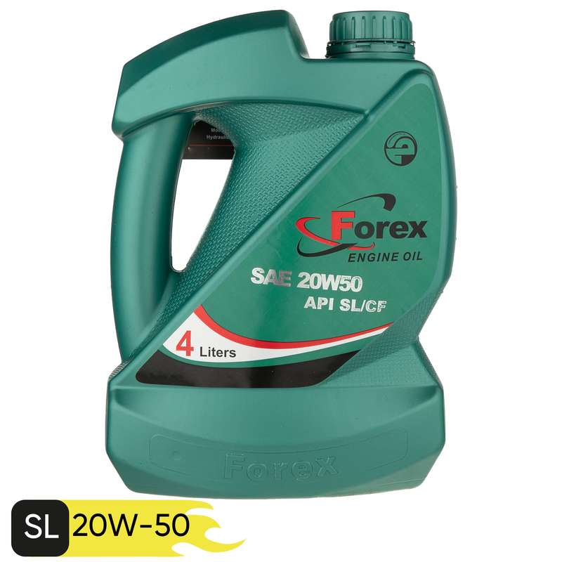 روغن موتور فورکس مدل SAE 20W50- API SL/CF حجم 4 لیتر