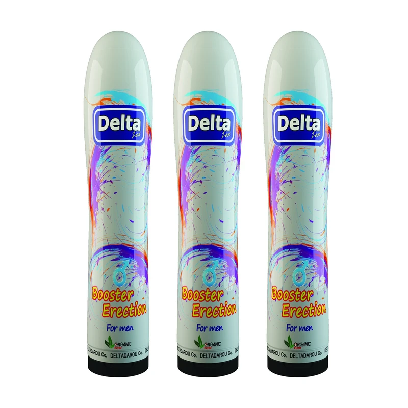 ژل تقویت کننده آقایان دلتا دارو مدل Booster Erection حجم 100 میلی لیتر مجموعه 3 عددی