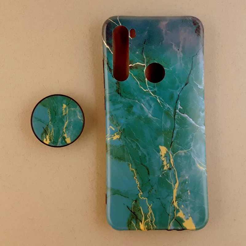 کاور مدل ماربل کد 05 مناسب برای گوشی موبایل شیائومی Redmi Note 8 به همراه پایه نگهدارنده