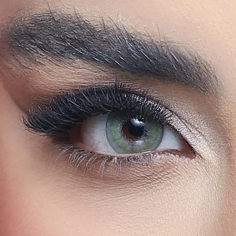 لنز چشم رویال ویژن کد 377 رنگ سبز متوسط هاله دار