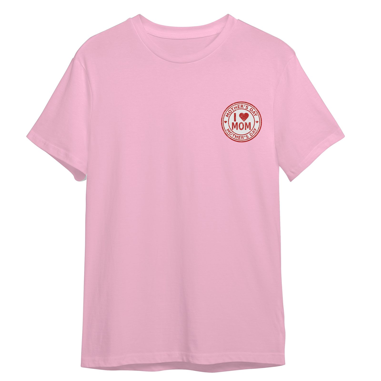 تی شرت آستین کوتاه زنانه مدل روز مادر کد 0376 رنگ صورتی -  - 1