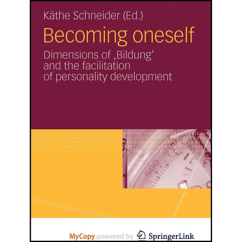 کتاب Becoming oneself اثر Kathe Schneider انتشارات VS Verlag fur Sozialwissenschaften
