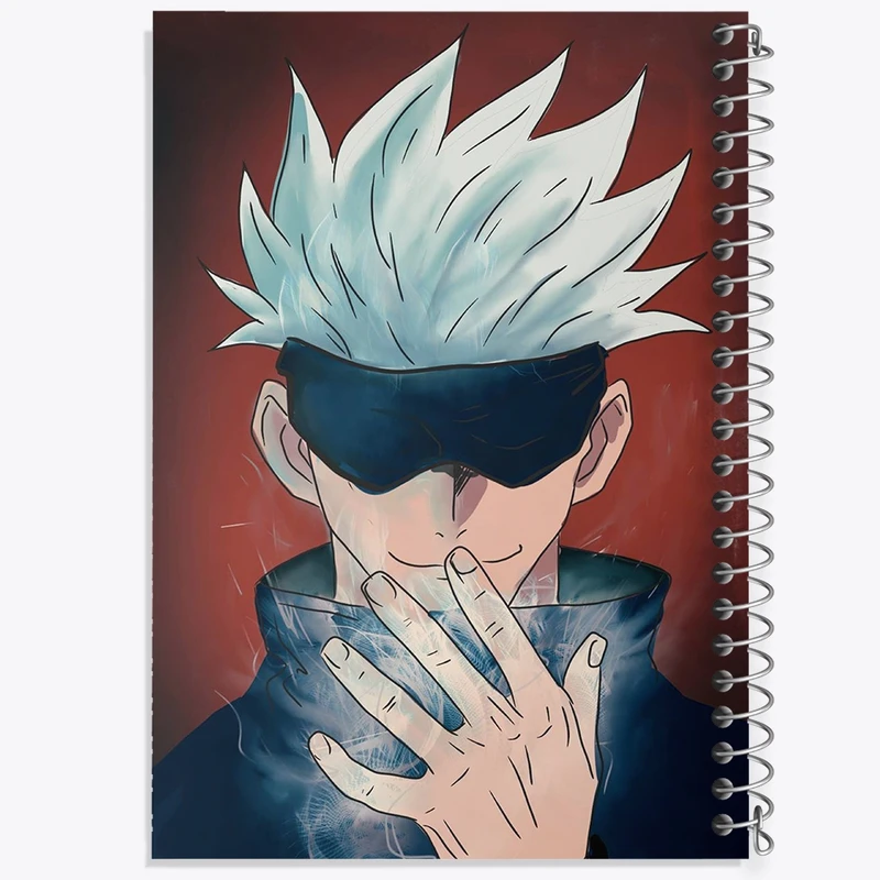 دفتر مشق 100 برگ خندالو طرح گوجو ساتورو انیمه جوجوتسو کایزن کد F1574