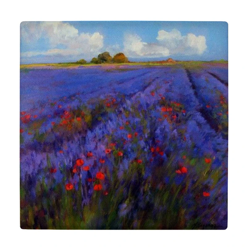  زیر لیوانی طرح نقاشی دشت گل کد    3670458_1676