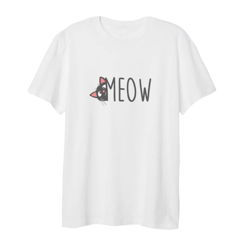 تی شرت لانگ زنانه مدل گربه کد 5