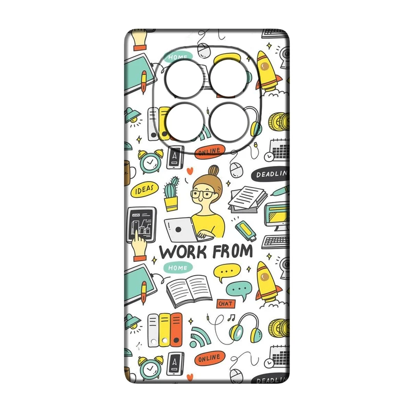 کاور طرح کارمند کد 34 مناسب برای گوشی موبایل شیائومی Redmi Note 14 Pro 5G