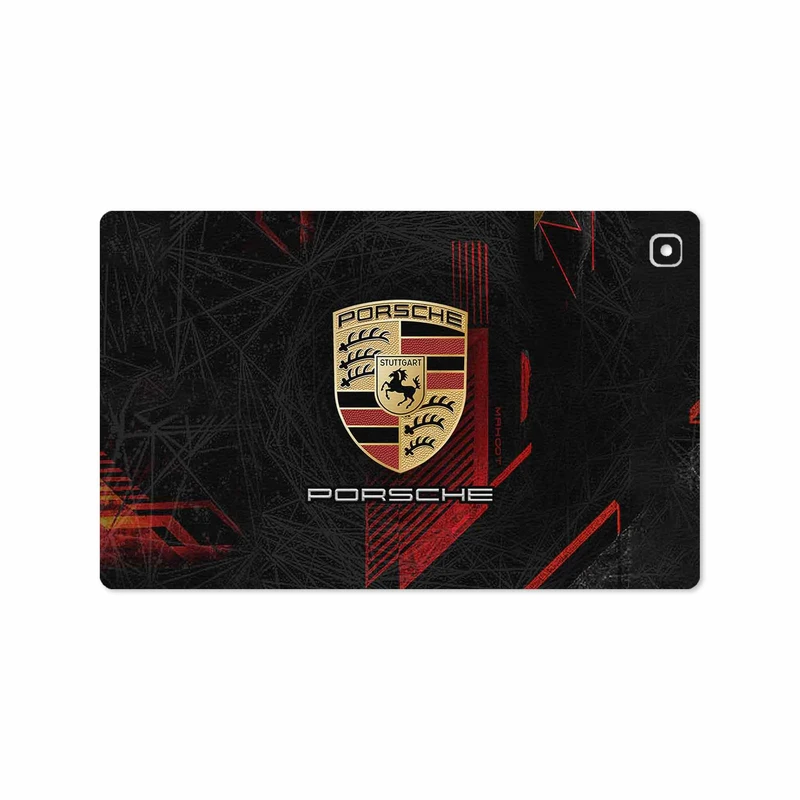 برچسب پوششی ماهوت مدل Porsche-Logo مناسب برای تبلت سامسونگ Galaxy Tab A7 10.4 LTE 2020 T505