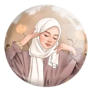 پیکسل خندالو طرح دخترانه باحجاب کد 26012 مدل بزرگ