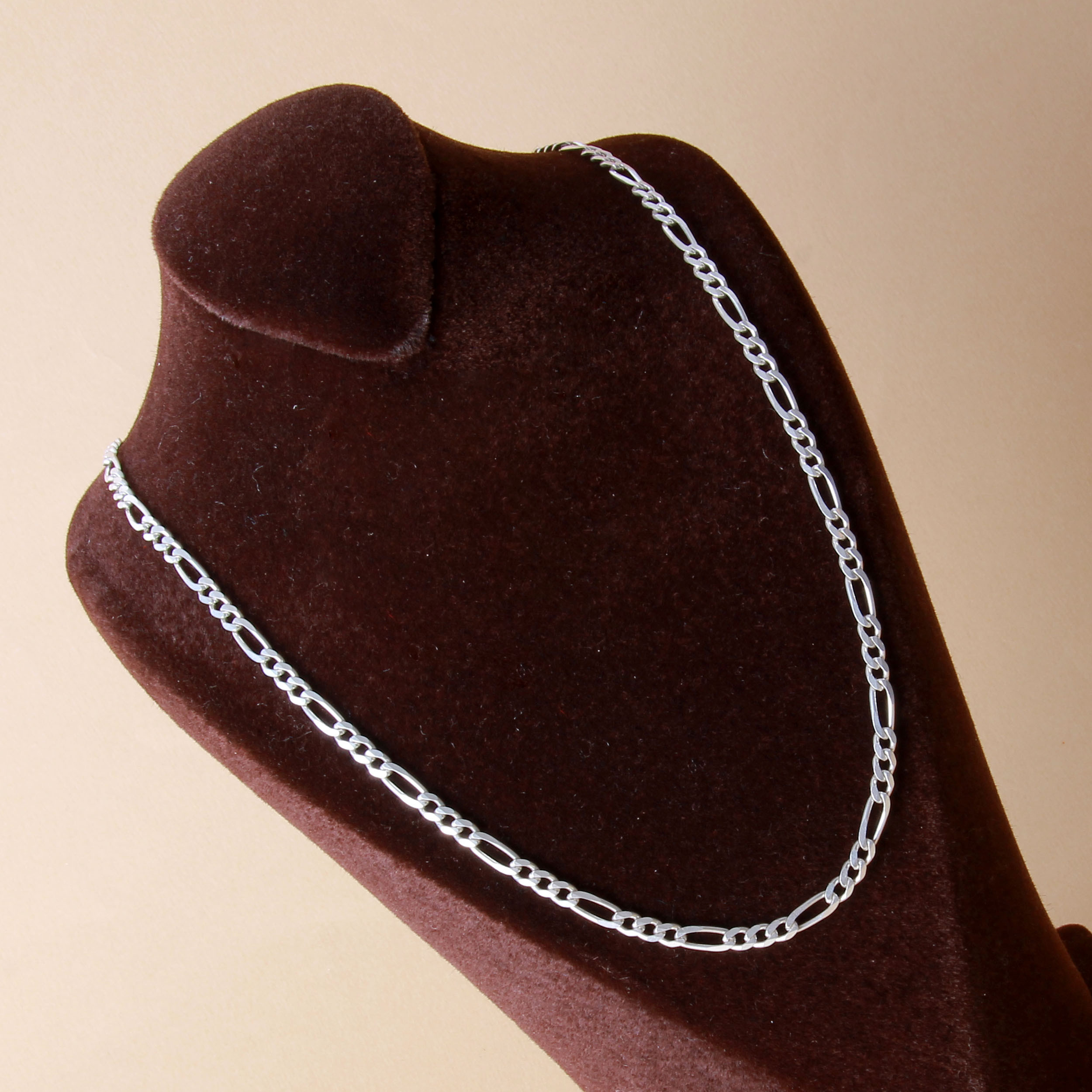 زنجیر نقره مردانه بازرگانی میلادی کد ZR_008