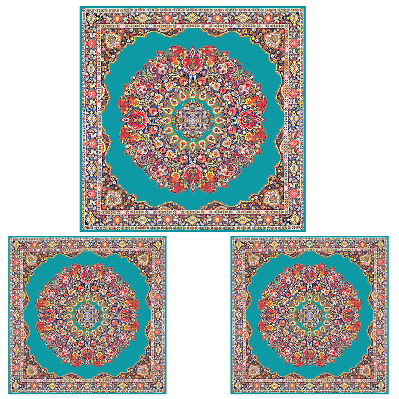 ست رومیزی سه تکه طرح ترمه کد 9920.5