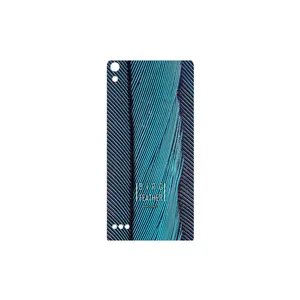 MAHOOT Turquoise feathers Cover Sticker for Huawei Ascend P6