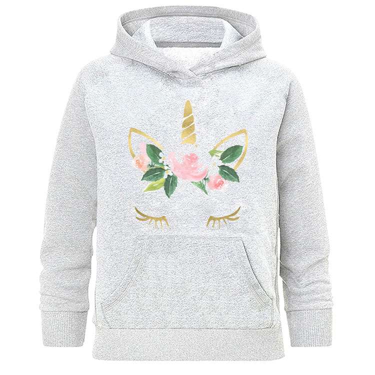 هودی زنانه طرح یونیکورن مدل H334