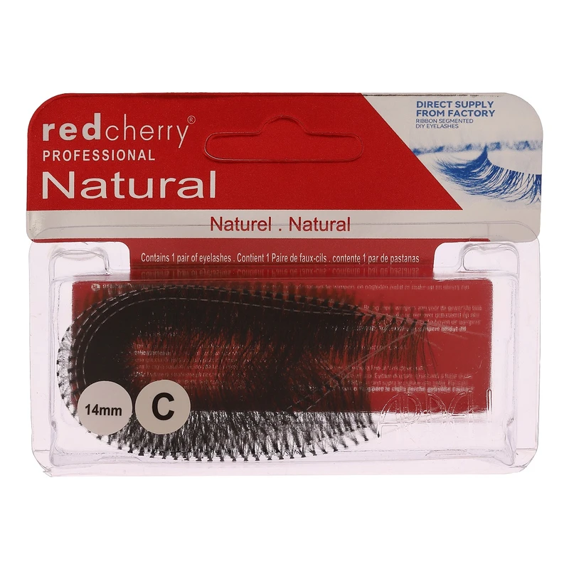 مژه مصنوعی رد چری مدل Classic Cluster Band کد 14 C بسته 5 عددی