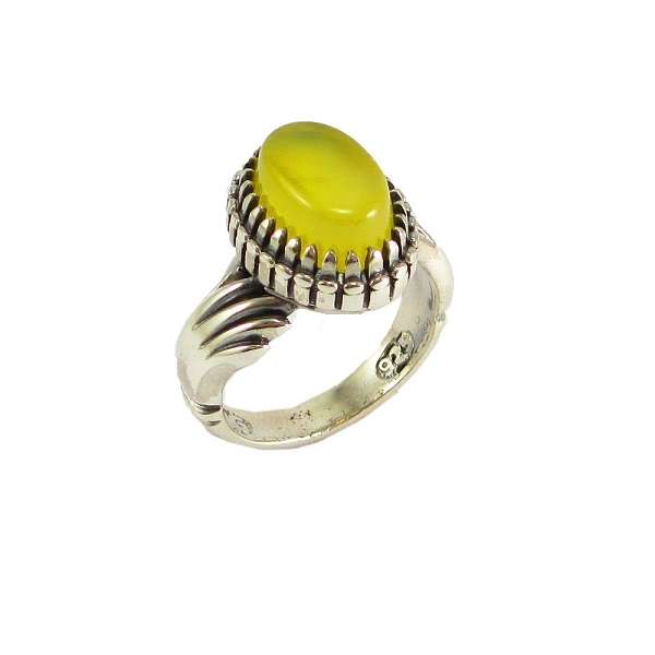 انگشتر نقره مردانه پارلا گوهر مدل شرف الشمس کد 3790