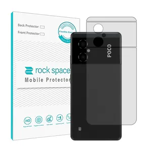 Transparent Rockspace HyGEL phone back protector suitable for Xiaomi Poco M4 5G mobile phone