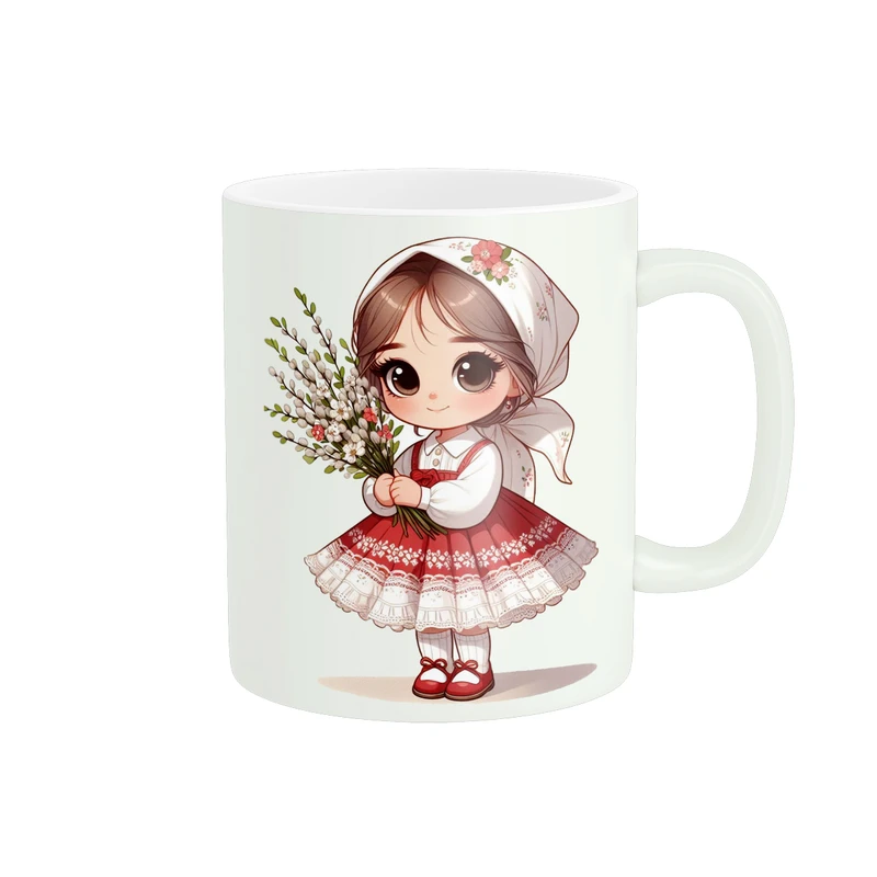 ماگ پاد آفرین طرح دخترک کد 2746