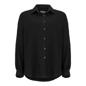 شومیز آستین بلند یقه برگردان زنانه مهرلیان مدل 005