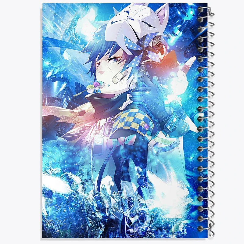 دفتر نقاشی 50 برگ خندالو مدل رین انیمه جنگیر آبی کد 16369