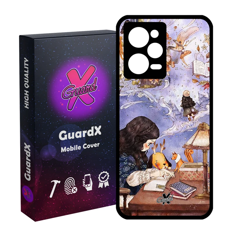 کاور گارد ایکس طرح دختر مدل Glass10293 مناسب برای گوشی موبایل شیائومی Redmi Note 12 Pro 5G/Poco X5 Pro 5G/Note 12 Pro Pro speed
