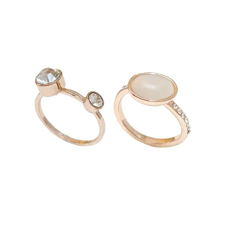 انگشتر دخترانه مدل Rg503 مجموعه 2 عددی