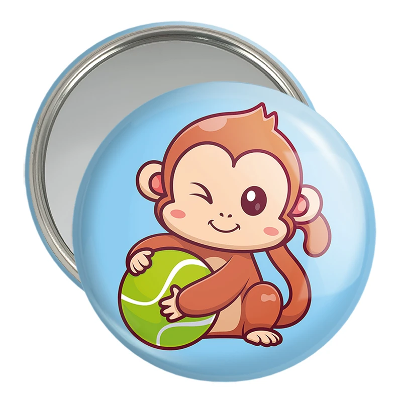 آینه جیبی خندالو مدل حیوانات بامزه میمون کد 29730