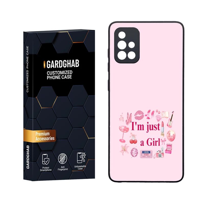 کاور گارد قاب مدل دورژله ای دخترانه مناسب برای گوشی موبایل سامسونگ Galaxy A71