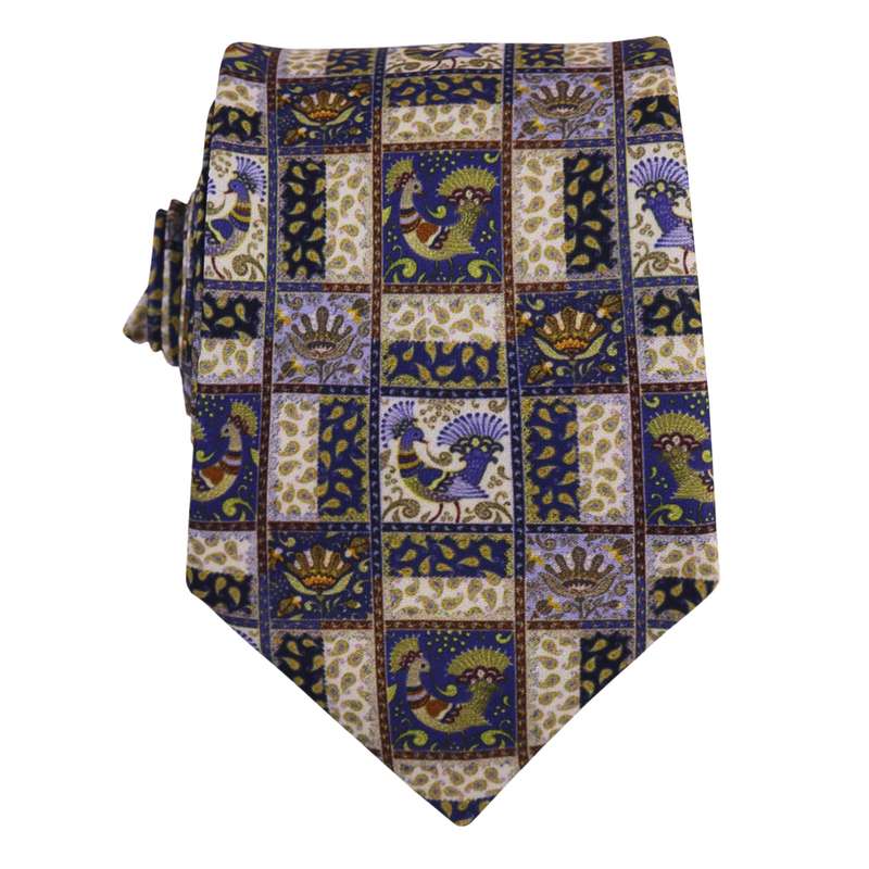 کراوات مردانه مدل نقش پرنده کد 179