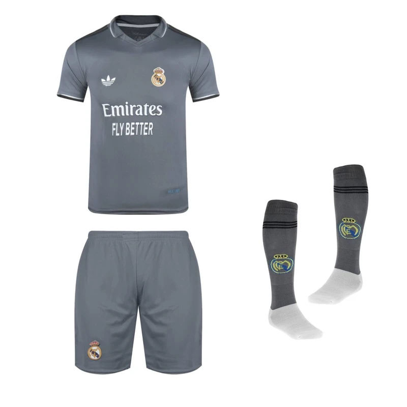 ست 3 تکه لباس ورزشی مدل رئال مادرید طرح وینیسیوس 2025t