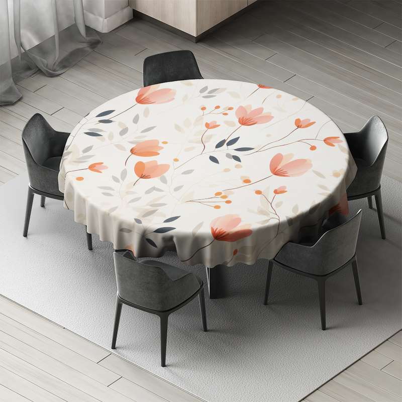 رومیزی طرح گل لاله مدل D-0071