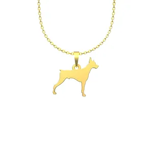 گردنبند طلا 18 عیار زنانه مدوپد مدل سگ کد J2-1-1104