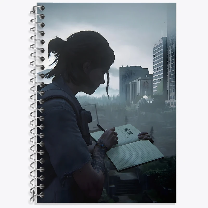 دفتر زبان 50 برگ خندالو مدل سه خط طرح لست آف آس (The Last Of Us) کد F1333