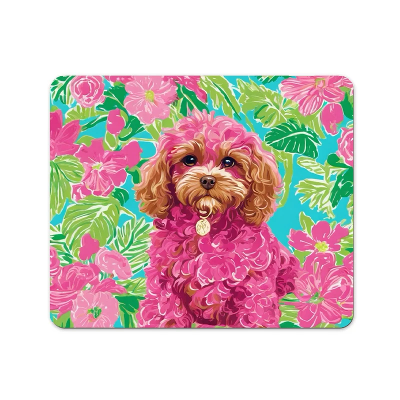 ماوس پد پاد آفرین مدل سگ کیوت فانتزی بامزه کارتونی کد P152 سایز 19*24 سانتی متر