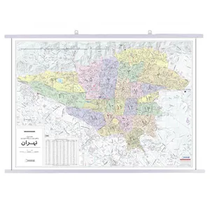 نقشه تهران بزرگ مناطق بیست و دوگانه شهرداری تهران انتشارات گیتاشناسی نوین  کد A.P1247