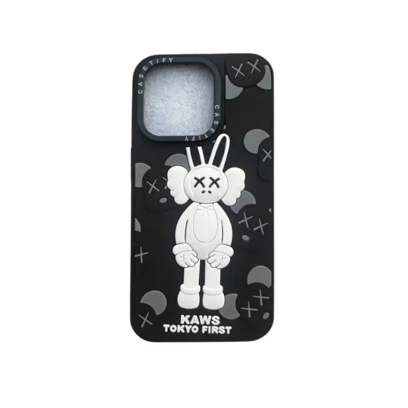 کاور مدل تیفانی طرح Kaws کد mn674 مناسب برای گوشی موبایل اپل Iphone 13 pro