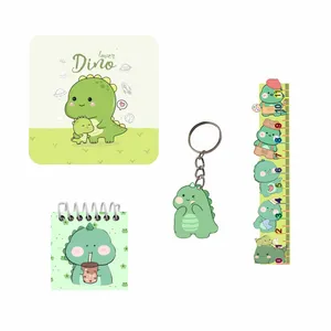 بسته لوازم تحریر مدل دایناسور کیوت فانتزی  کد NEW1 مجموعه 4 عددی