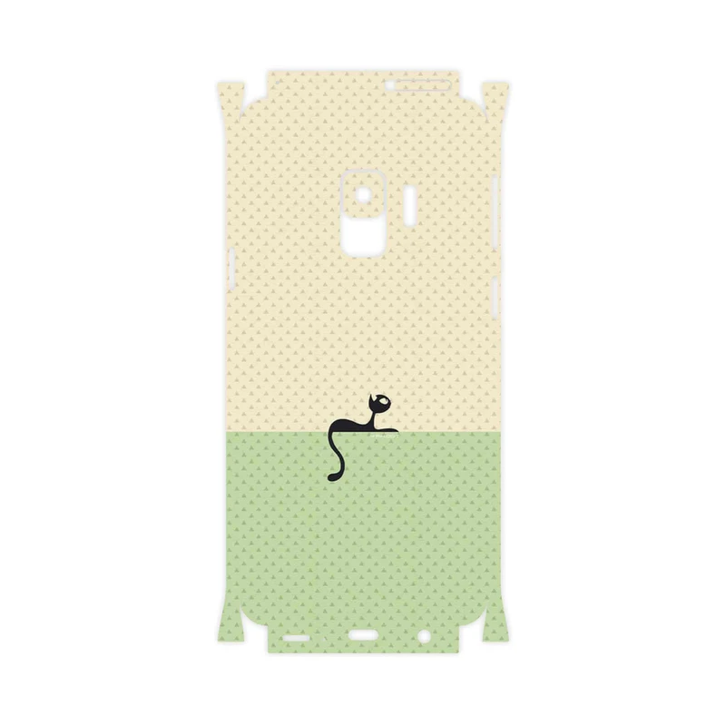 برچسب پوششی ماهوت مدل Minimal Internet Cat Icon-FullSkin مناسب برای گوشی موبایل سامسونگ Galaxy S9