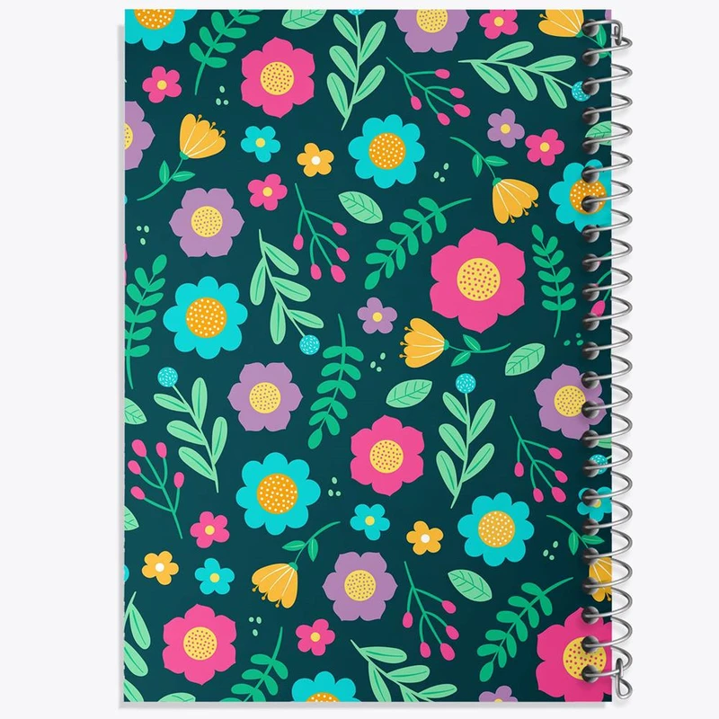 دفتر مشق 100 برگ خندالو طرح گل گلی کد 29062