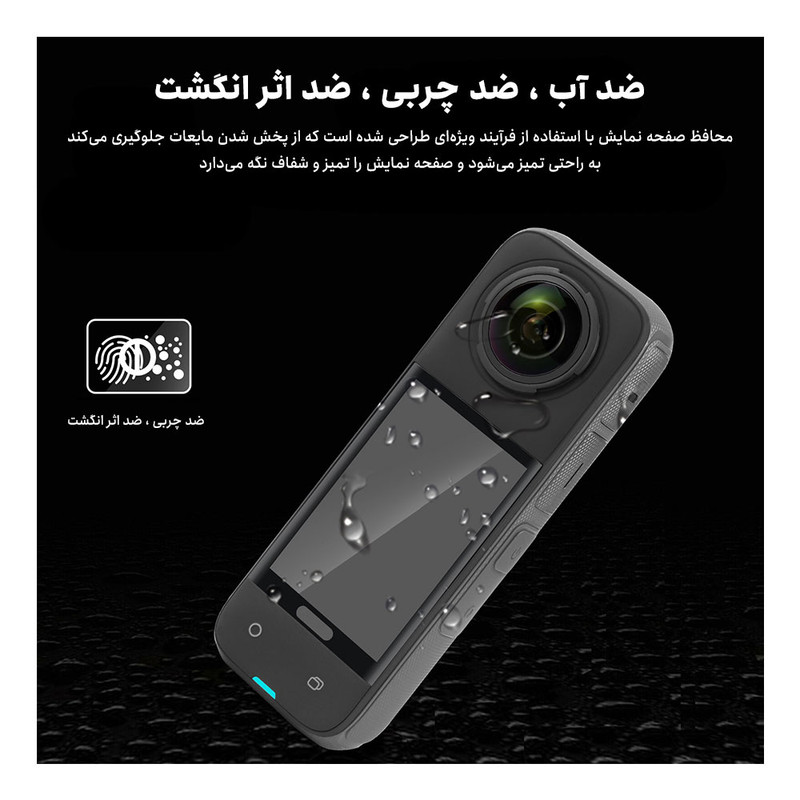 محافظ صفحه نمایش دوربین پلوز مدل PU976T مناسب برای دوربین Insta 360 X4