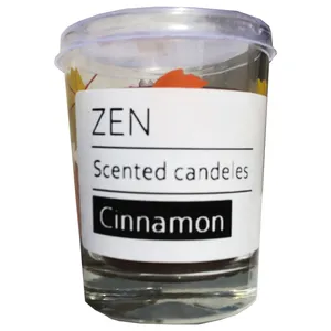 شمع لیوانی ذن مدل دارچین کد ZEN.014