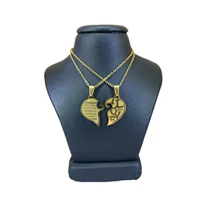 گردنبند مدل قلب کد 619056 مجموعه دو عددی