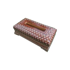 جعبه دستمال کاغذی خاتم کاری کد 7