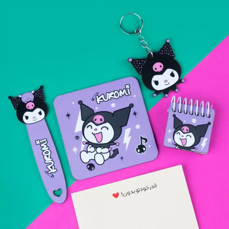 بسته لوازم تحریر مدل کرومی مجموعه 4 عددی