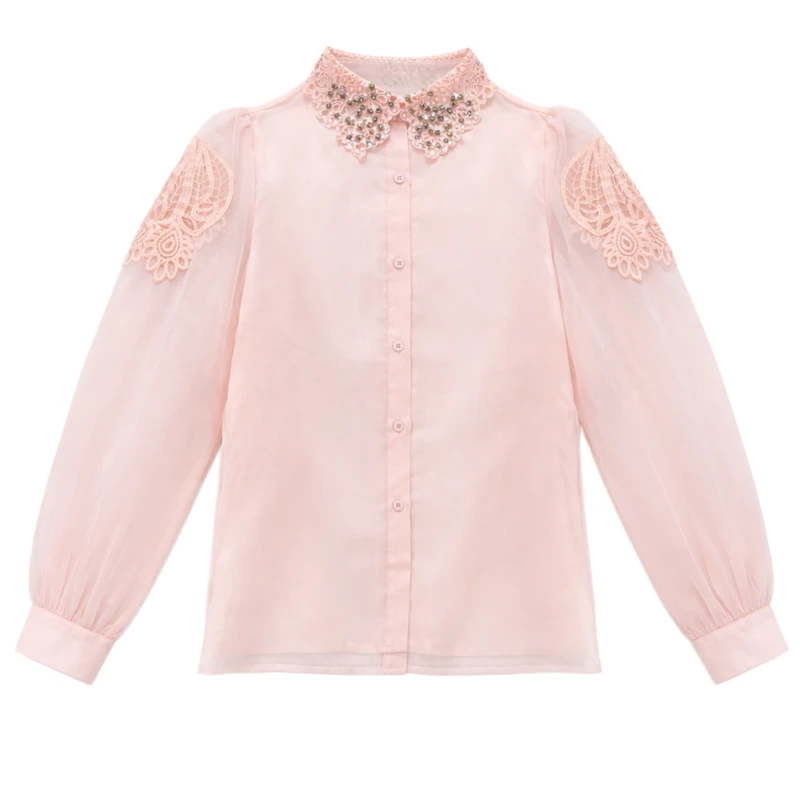 شومیز آستین بلند یقه برگردان زنانه مدل MND9997