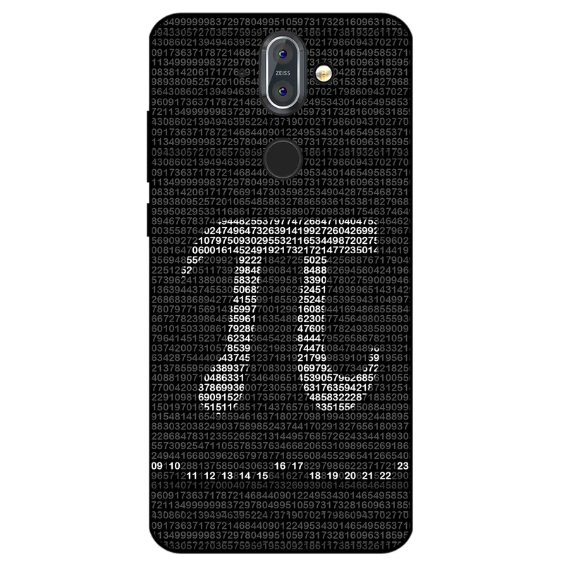 کاور مگافون طرح عدد پی مدل 7240 مناسب برای گوشی موبایل نوکیا 8 Siroco