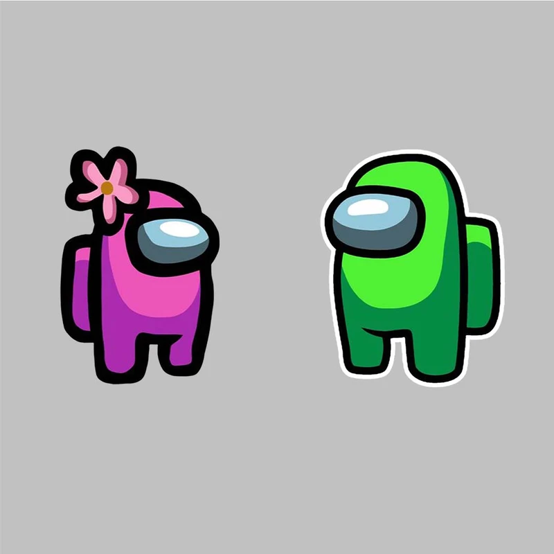 استیکر لپ تاپ کارنیکا طرح امانگ اس مدل among us-2222105 مجموعه 2 عددی