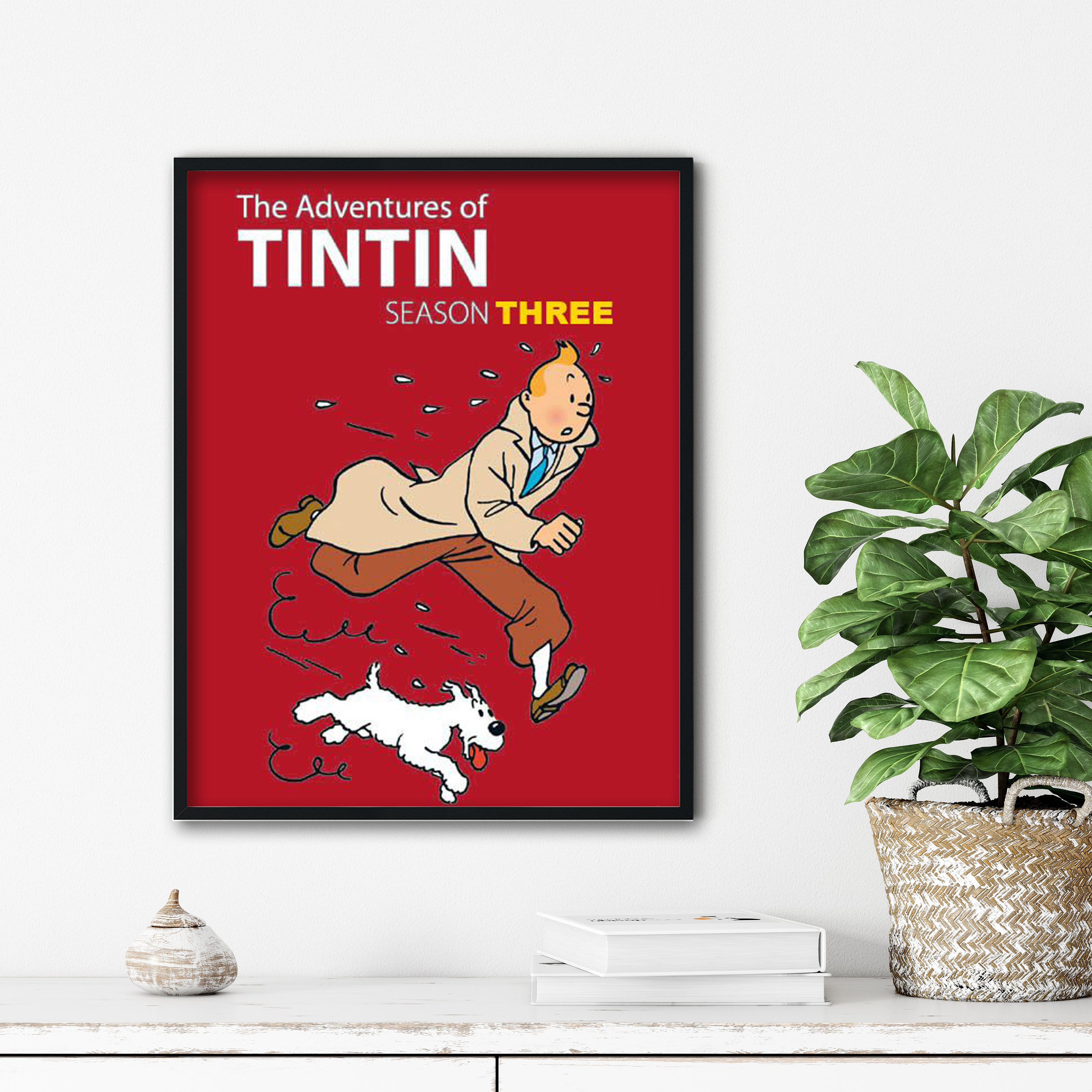 تابلو آتریسا طرح پوستر فیلم tintin مدل ATm182