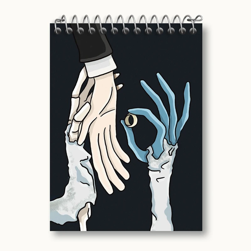 دفتر یادداشت 50 برگ خندالو مدل انیمیشن عروس مردگان کد 27819